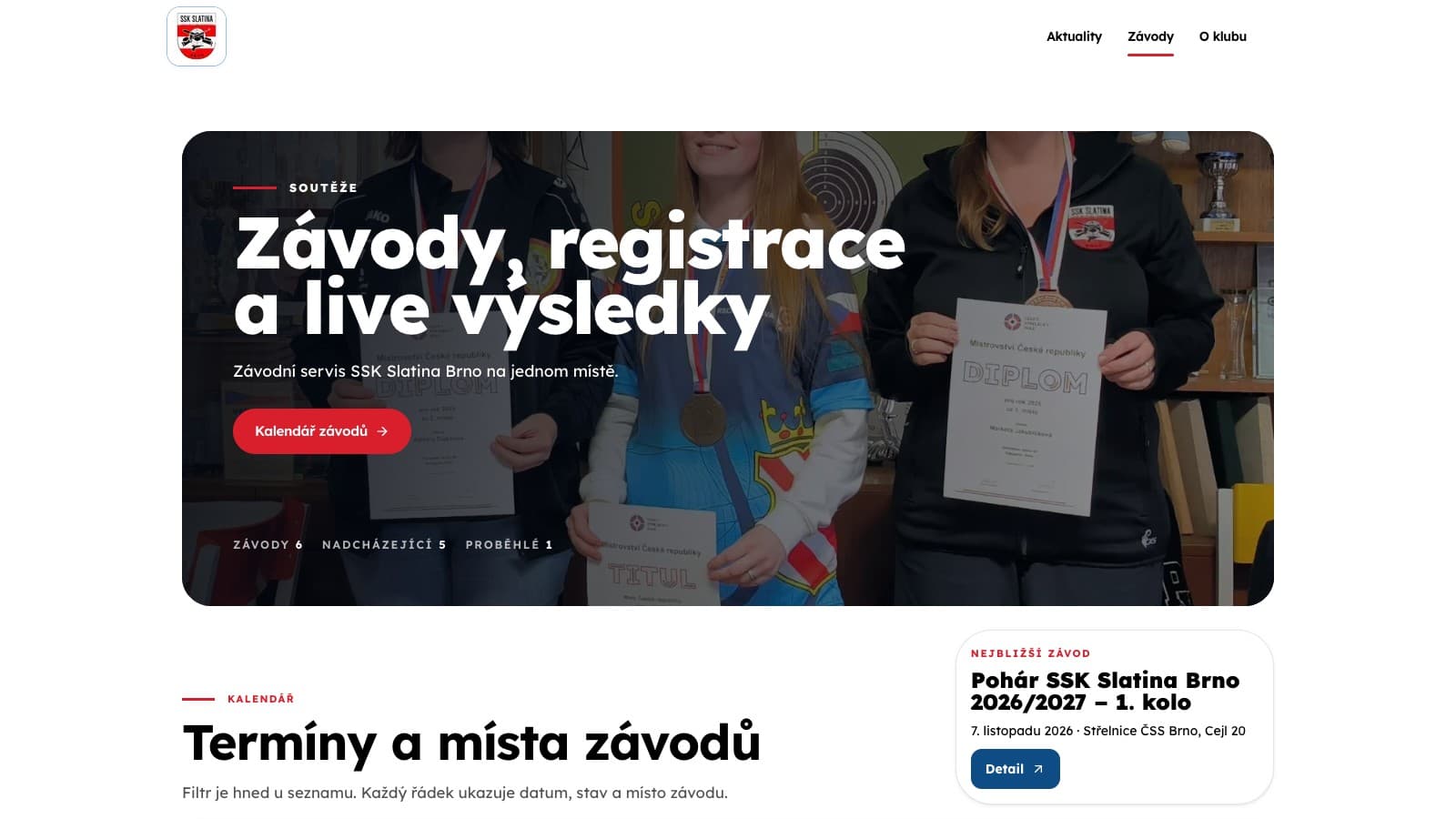 Ukázka projektu Obsahový systém, který si tým obslouží.