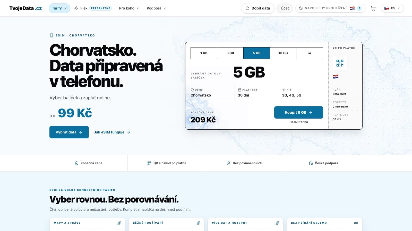 Webová aplikace TvojeData